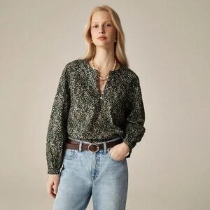 🆕 J. Crew shirred popover top